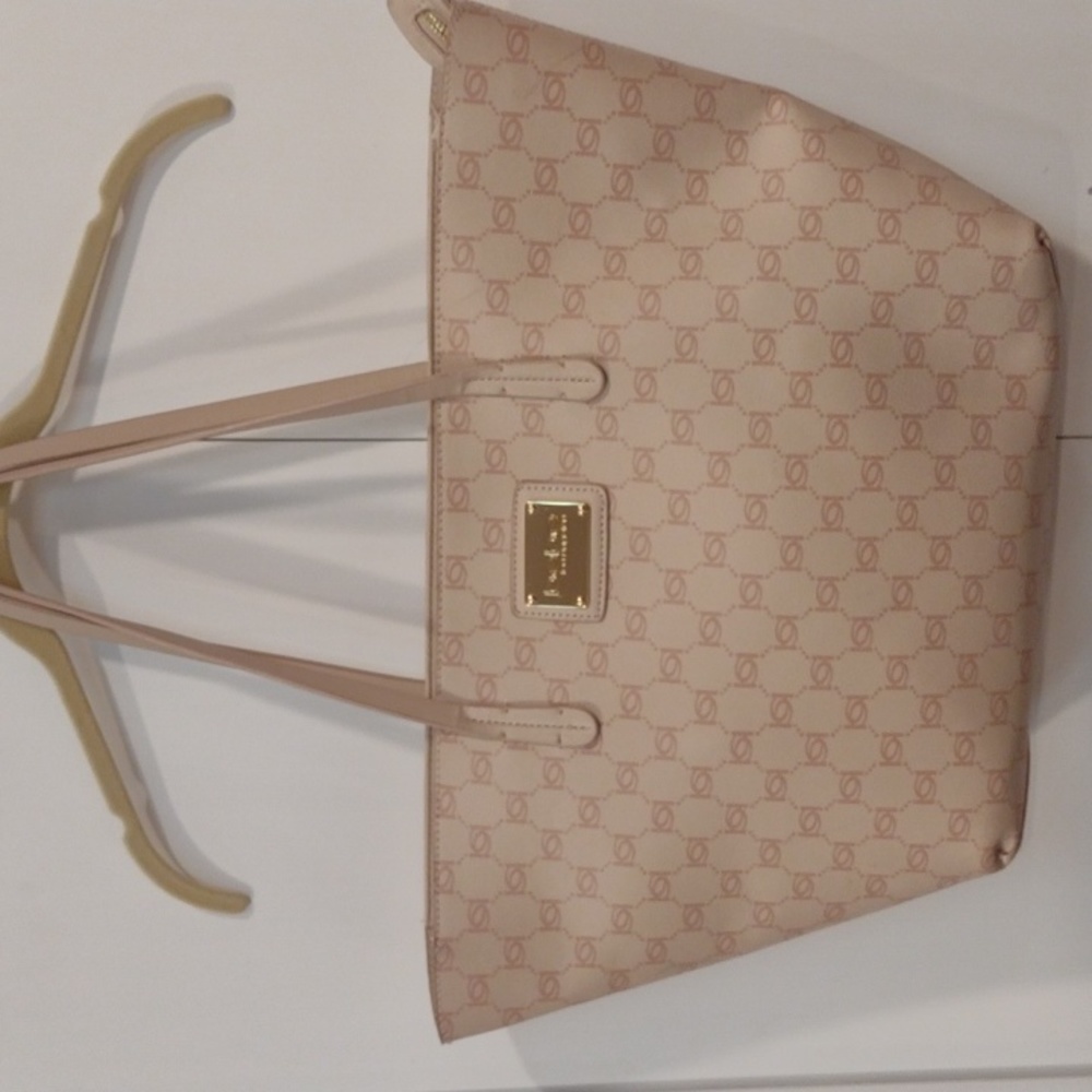 Two piece Bebe faux leather tote bag